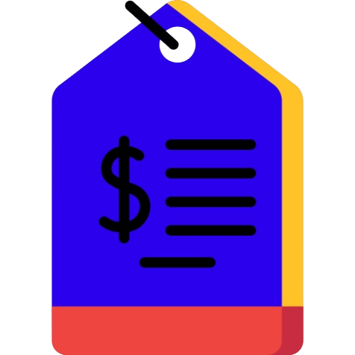 Transparent pricing icon